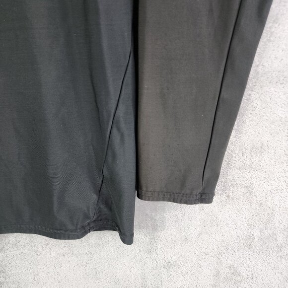 Mens Black Under Armour Compression Shirt Long Sleeve Crew Neck Size XXL - Picture 5 of 11